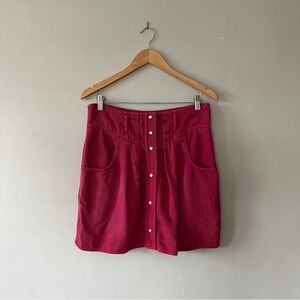 Isabel Marant Étoile High-waisted Denim Skirt in Hot Pink Size 42/10 NWOT